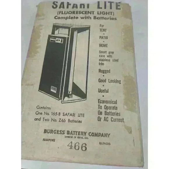 Vintage Safari Light 165-B for Power Outage or Camping - Picture 1 of 6